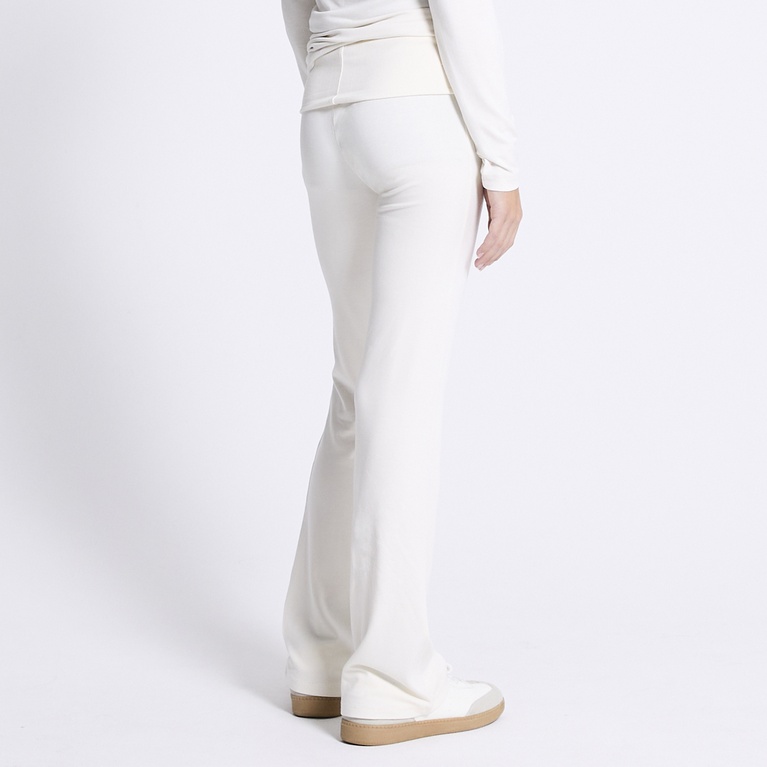 Folded yoga pants "Noelle star" Off white